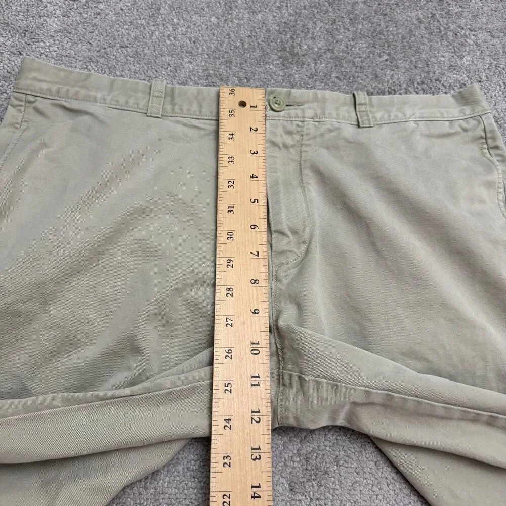 J.Crew Essential Chino Pants Mens 36W Khaki Tan Cotton Straight Leg Casual